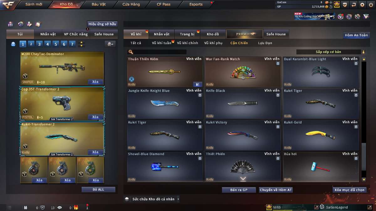 shop acc cf uy tin gia re